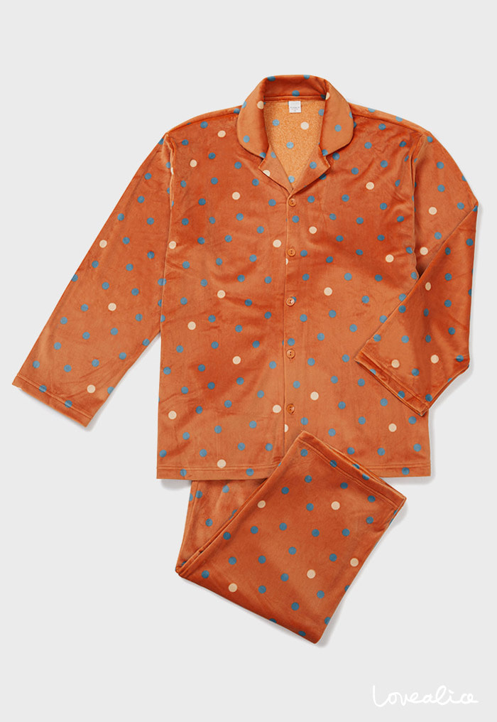 (sale/커플) 오렌다 스판극세사 긴팔상하 커플잠옷