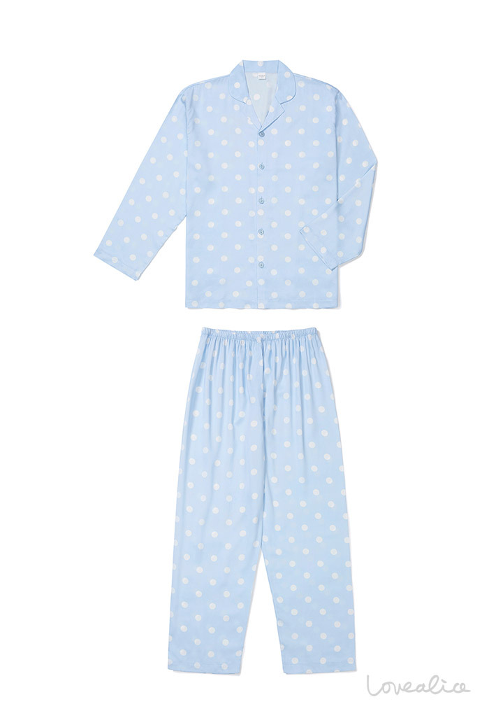 (특가/남성) 제리 텐셀 페어 긴소매 상하 홈웨어 잠옷