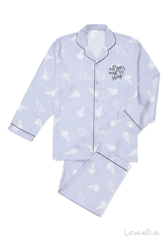(sale/남성) 크리미 텐셀 페어 긴소매 상하 홈웨어 잠옷