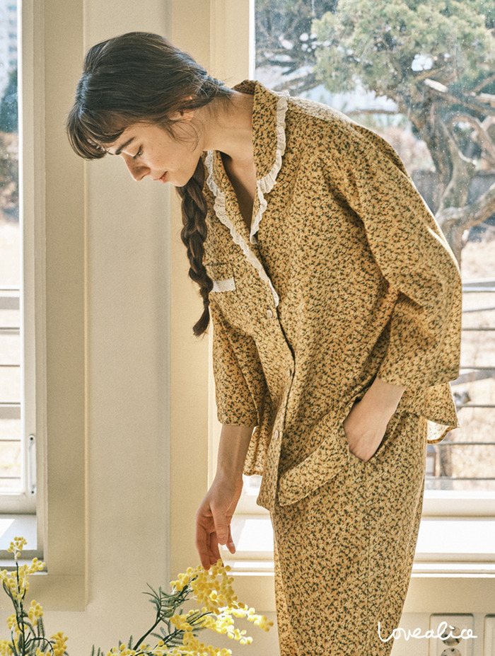 (여성) 리베리 면레이온 7부소매 상하 잠옷 (30수)